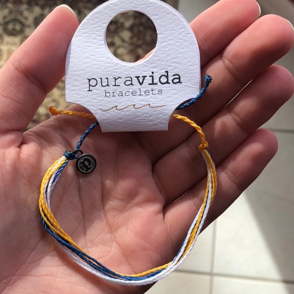 Blue and Yellow Pura Vida Bracelet